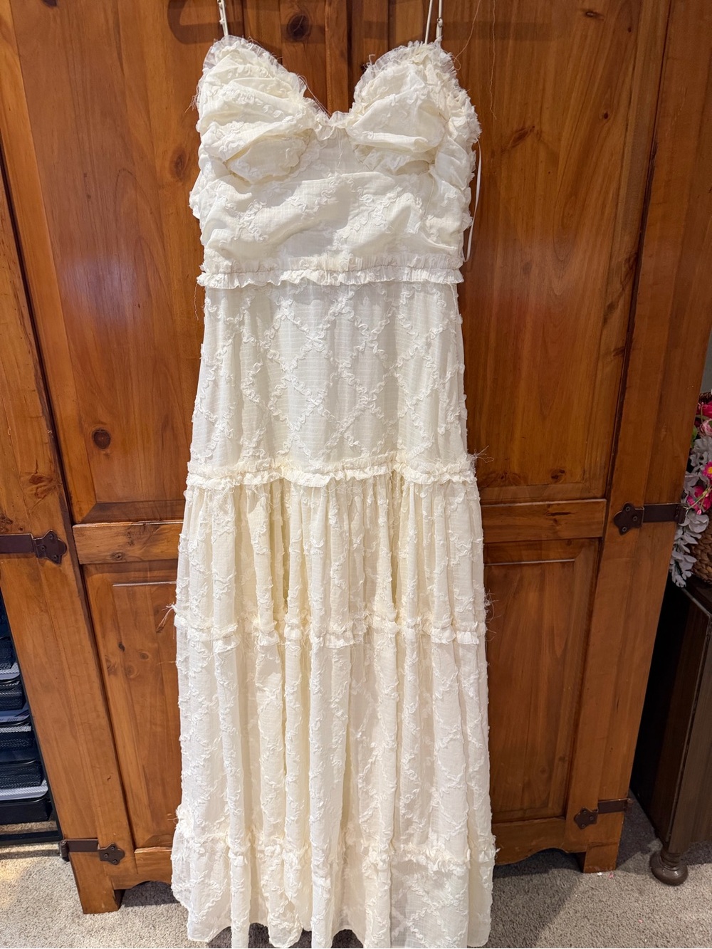 American Threads Percy Lace Maxi Dress- Size small
